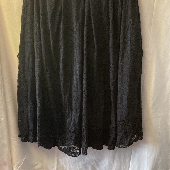 Black lace overlay dress. - Picture 2 of 5